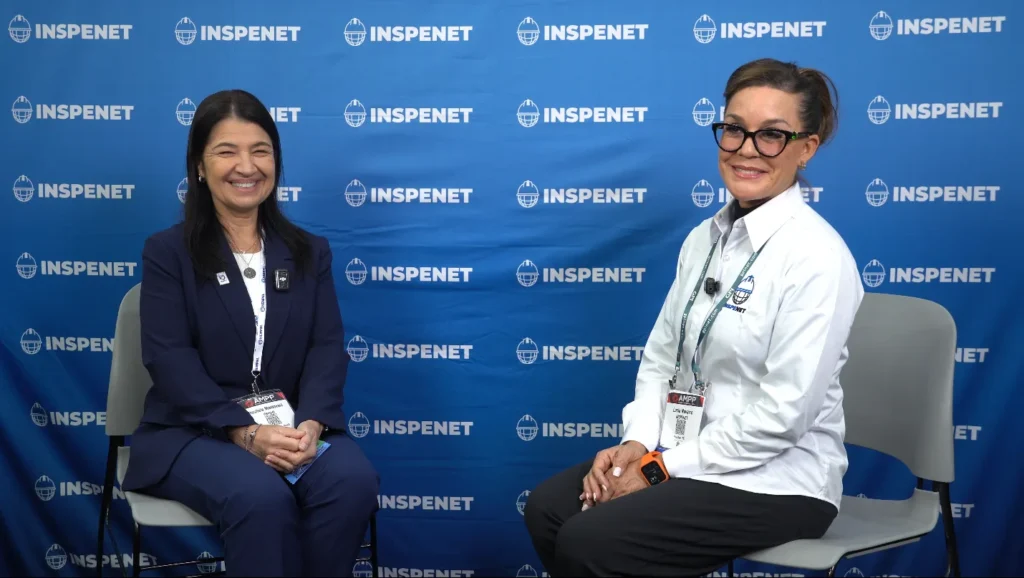 Interview about anticorrosion coatings with Rosileia Mantovani at AMPP 2026.