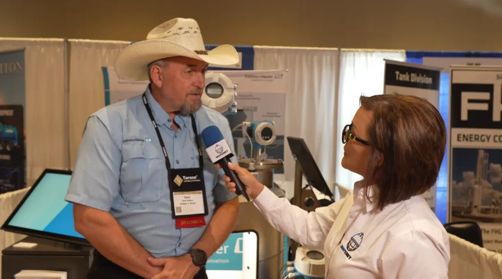 Interview about industrial automation at NISTM 2026 with a representative from Endress+Hauser.