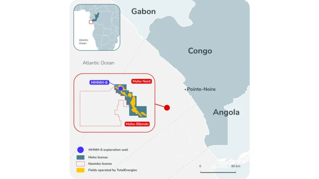 Map of the hydrocarbon discovery