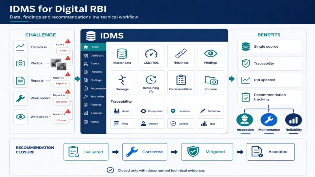 IDMS for digital RBI: traceable data, findings, and recommendations
