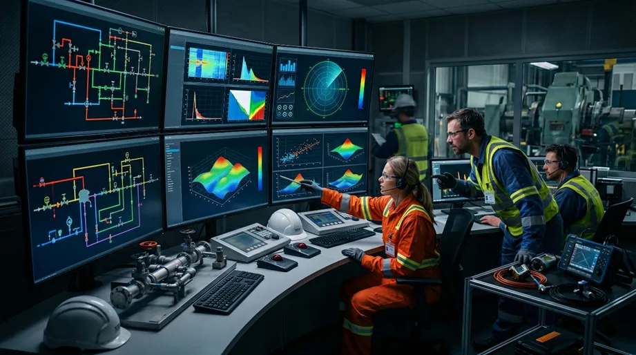 Analysis of digitized data from non destructive testing.