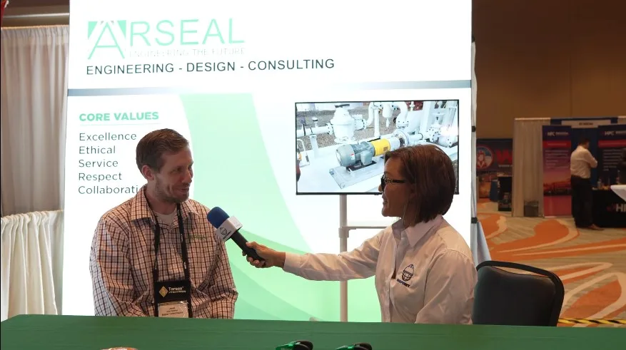 Interview about Tank Farms with Jared Markham of Arseal during NISTM 2026.