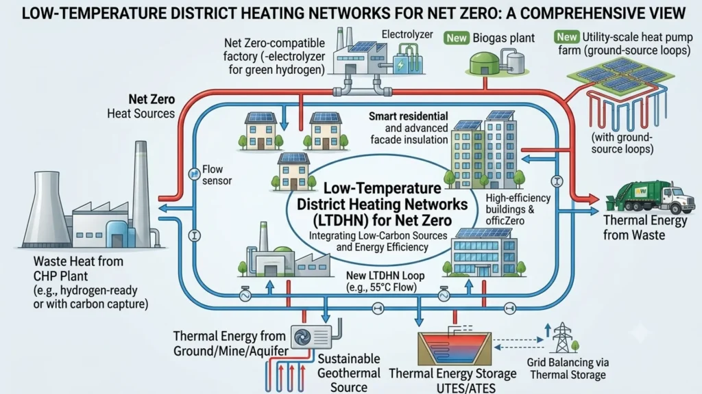 Operation of District Low-Temperature Heat Networks (LTDHN).