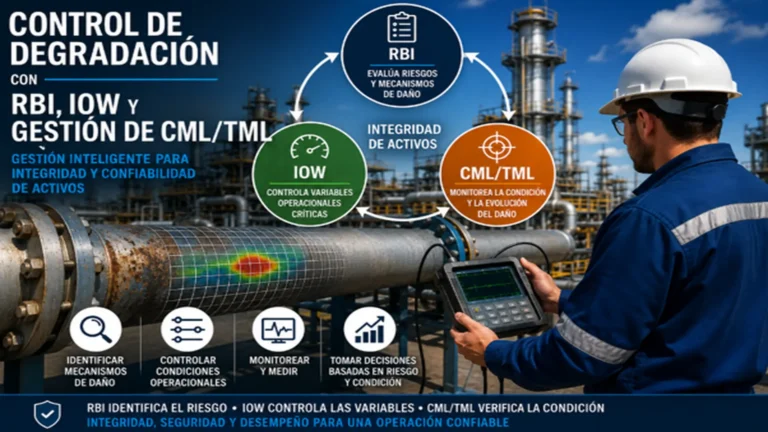 Degradation control of industrial assets with RBI, IOW, and CML/TML