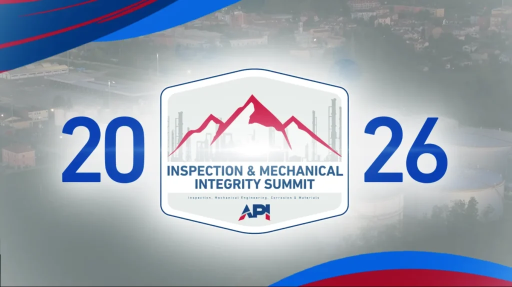 API Inspection and Mechanical Integrity Summit 2026, evento sobre integridad mecánica, inspección industrial y confiabilidad de activos organizado por API.