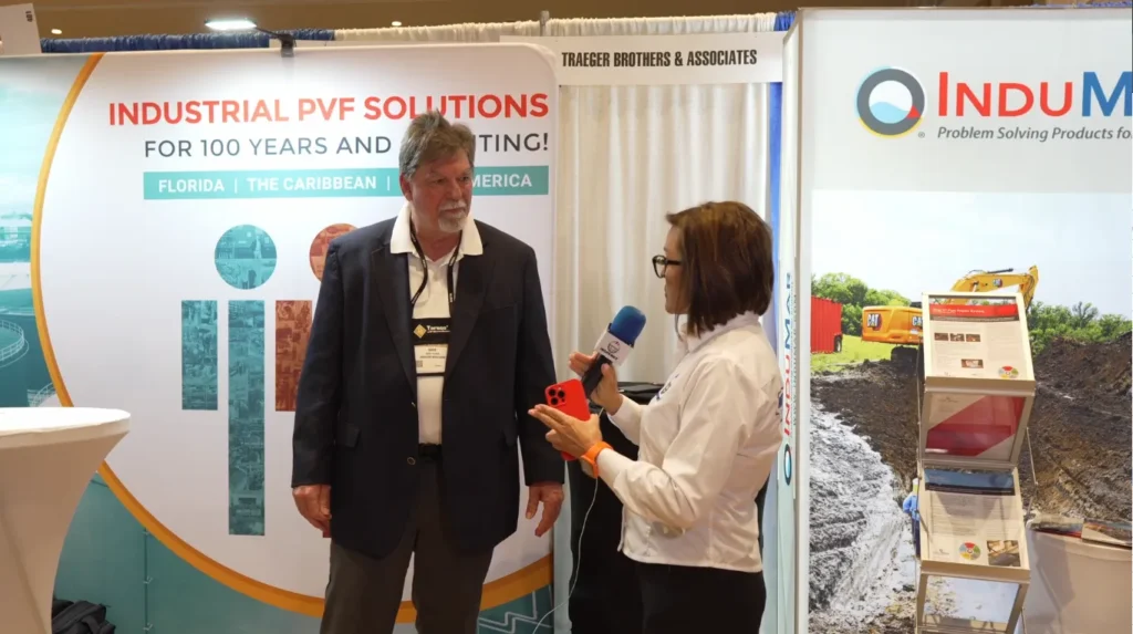 Industrial valve distribution at NISTM 2026 during an interview with Dave Tilden of Traeger Brothers & Associates.