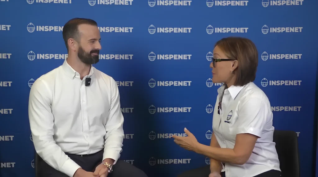 Operaciones offshore: Reed LeMasters de Oceaneering durante una entrevista en API Summit 2026 con Inspenet sobre la integración de datos para la gestión de activos.