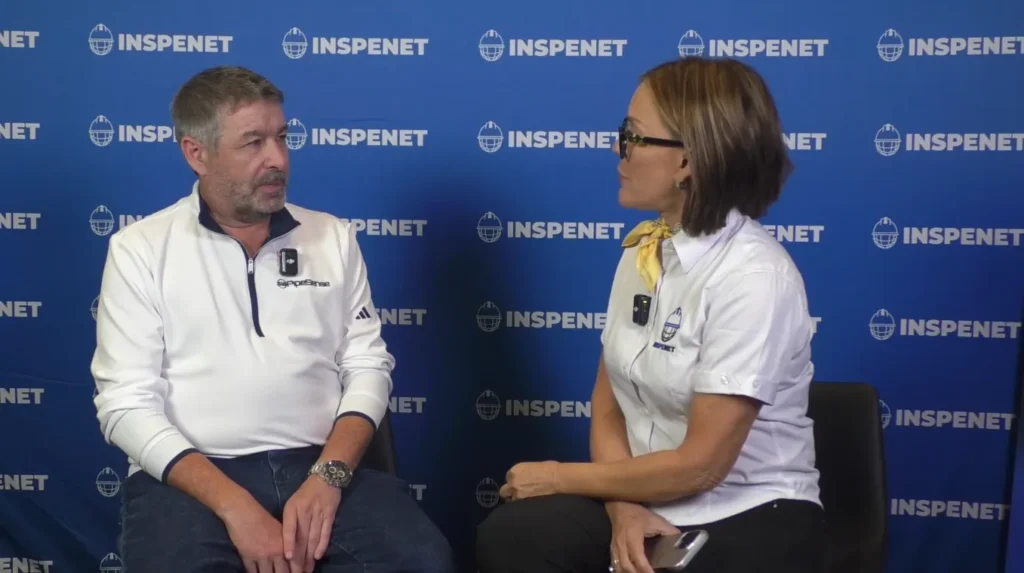 Stuart Mitchell of PipeSense during an interview at the 2026 API Summit on pipeline leak detection.