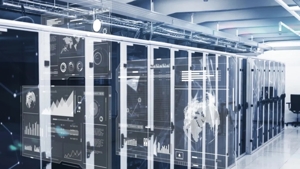 Mission Gobi: centro de datos con servidores para inteligencia artificial alimentado por energ&iacute;a renovable.