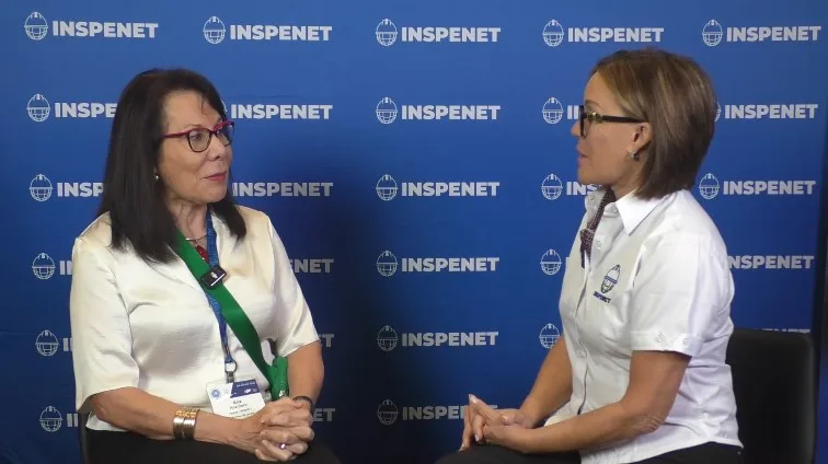 Ana Benz, Chief Engineer at Apave, during an interview about industrial inspection and asset integrity at API Summit 2026.